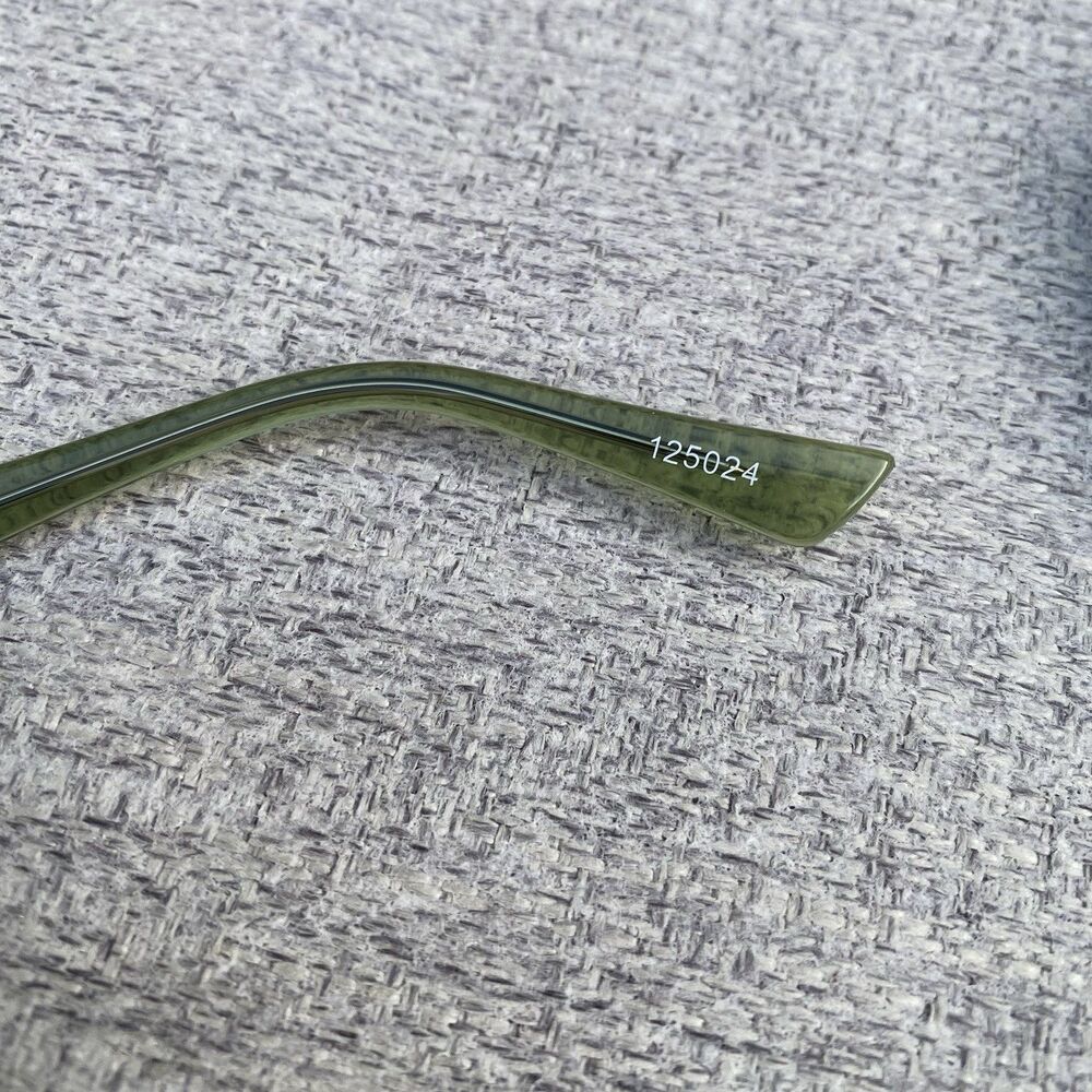 Zenni Olive Green Full Rim Eyeglasses Frames Only Eyewear 125024 - Picture 4 of 16